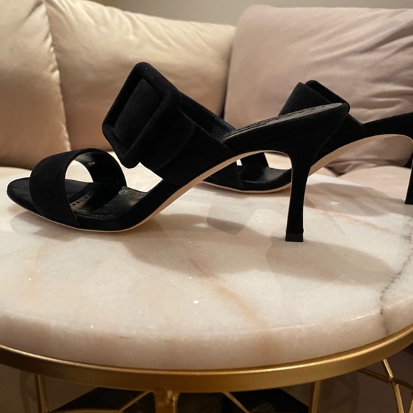MANOLO BLAHNIK Gable Black Mule - Picture 4 of 7